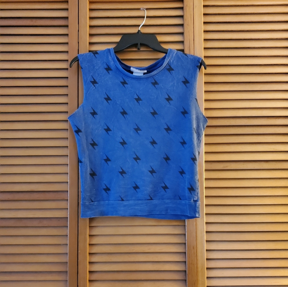 Crush muscle sweatshirt tank top